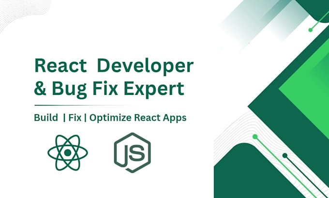 develop react web app, fix bugs and resolve react issues quickly