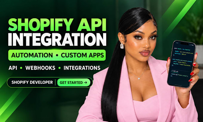 do shopify API integration, automation and custom app development