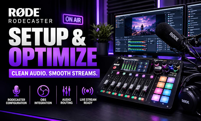 optimize rodecaster for clean obs streaming audio