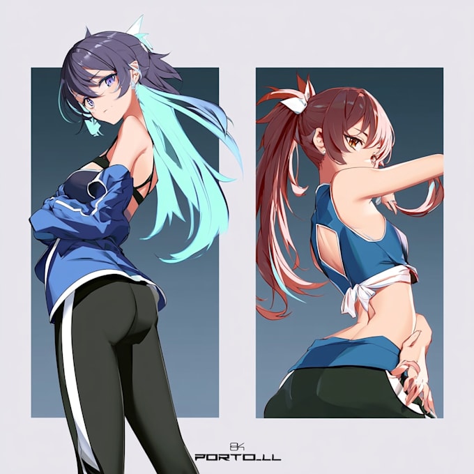 paint illustration anime character art