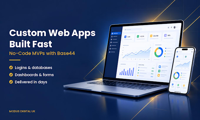build your custom web app or mvp with base44 no code