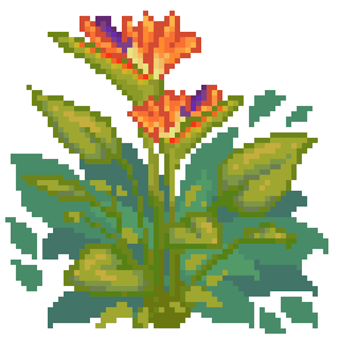 create high quality pixel art icons and backgrounds