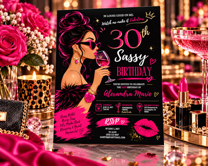 design a personalized birthday invitation