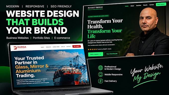 build a modern ai powered business website