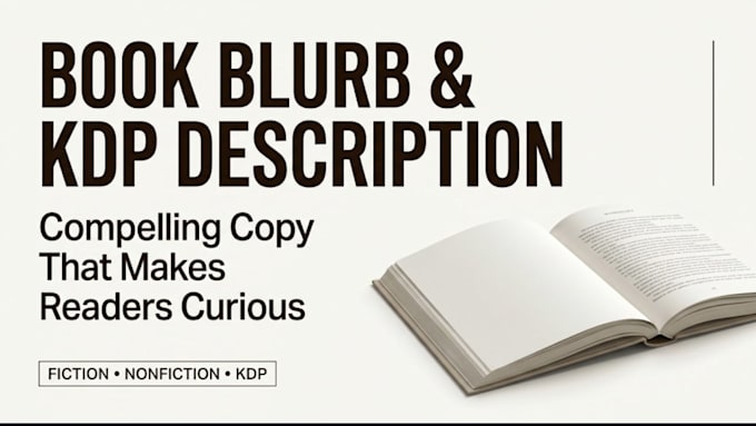 write a compelling book blurb and KDP book description