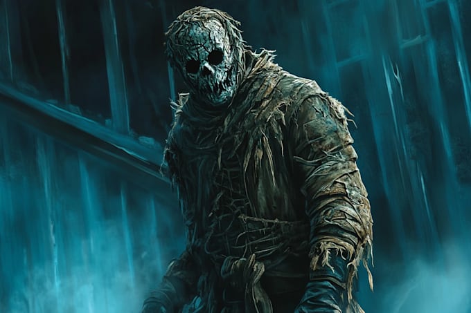 draw fantasy horror monster character illustration