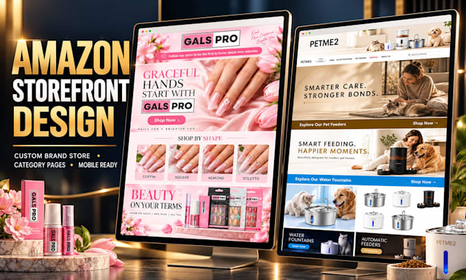 design amazon storefront brand store
