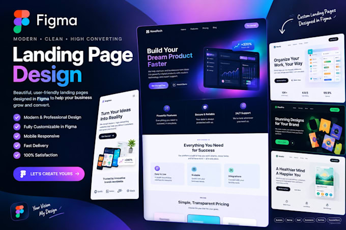 design awesome website or landing page