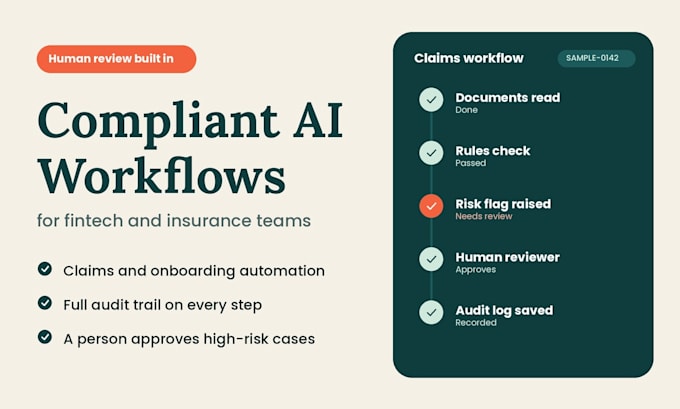 automate insurance claims and fintech onboarding with compliant ai