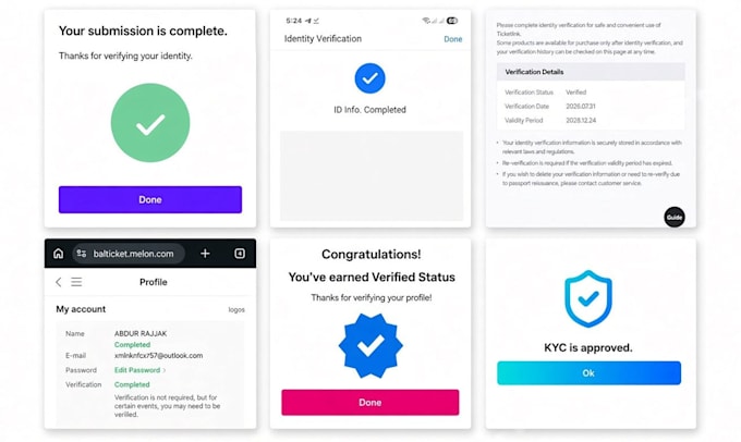 do kyc for any website apps and platform