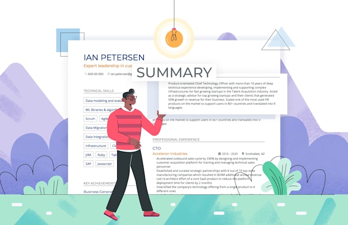 write an executive resume for you