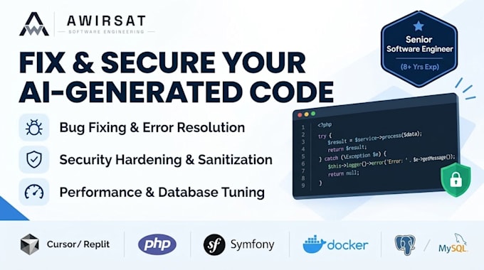 refactor, secure, and fix your ai generated web app