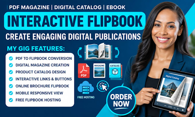 create interactive flipbook from pdf digital magazine catalog with free hosting
