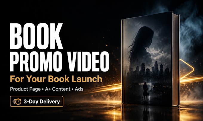 create an amazon book promotional video for your book launch