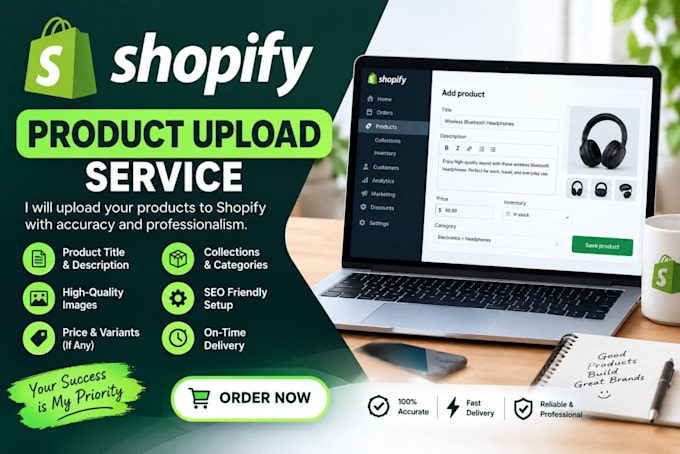 shopify product upload service