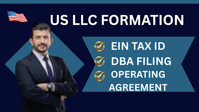 do llc formation, register ein, and file dba for your US business