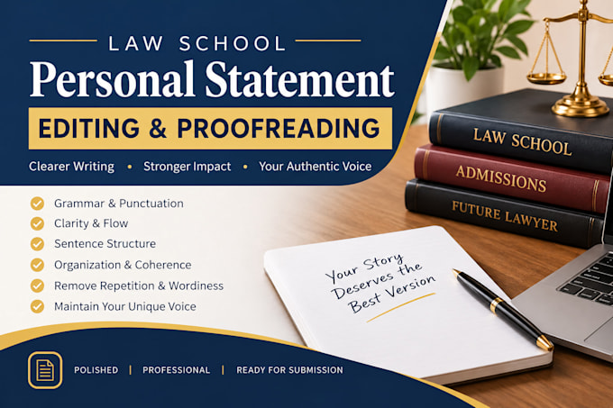 proofread and edit your law school personal statement