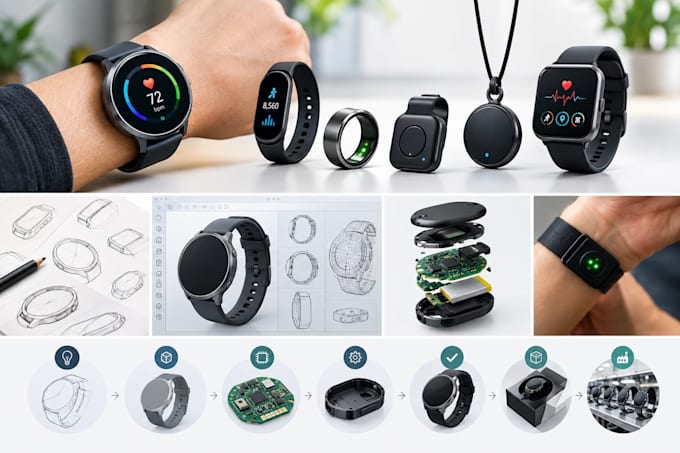 design wearable electronic products, smart devices and cad