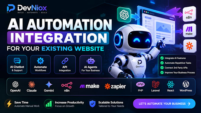 integrate ai automation and ai agents into your website