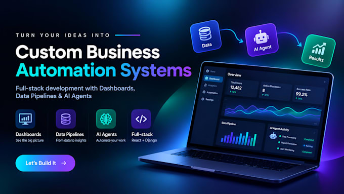 build full stack business systems and dashboards
