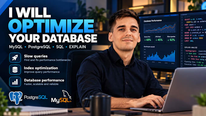 optimize mysql postgresql queries and database