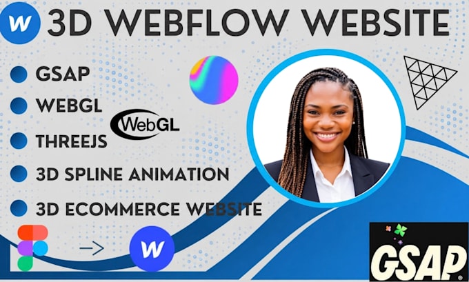 interactive 3d animated webflow 3d website spline threejs gsap webgl 3d webflow