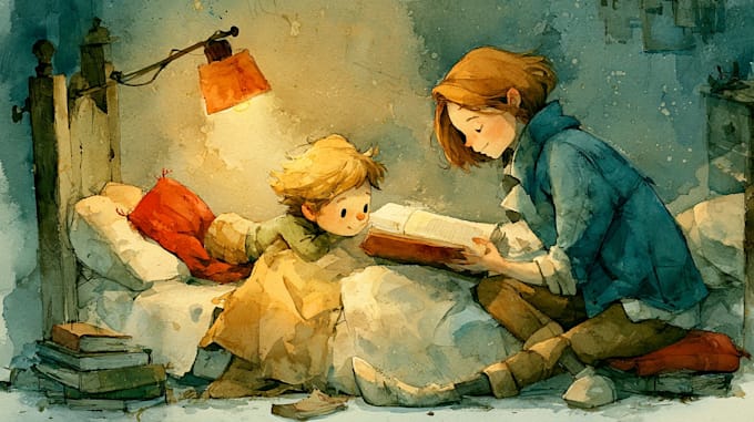 illustrate children stories with creative characters