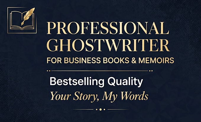 ghostwrite your business book, memoir, and captivating ebook