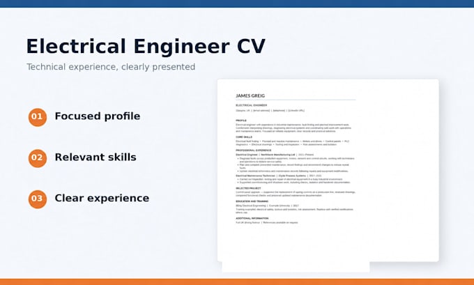 cv writing for engineers