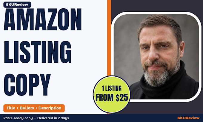 write SEO amazon product listing title bullets and description