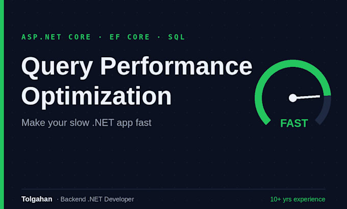 optimize your slow entity framework core and sql queries