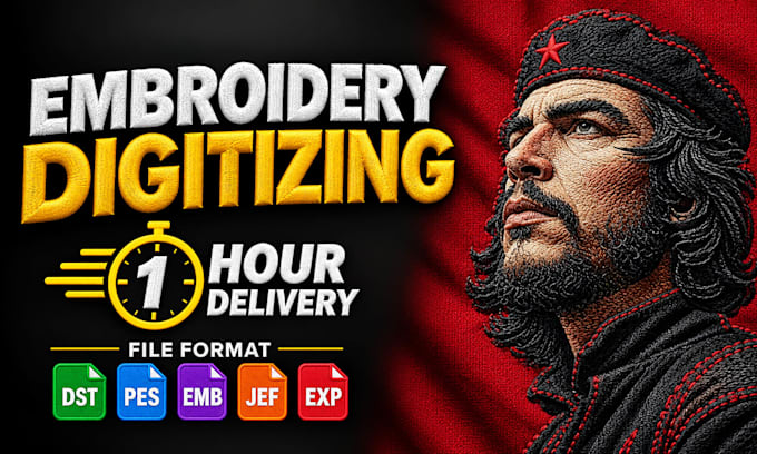 do professional embroidery digitizing for logo to dst pes jef