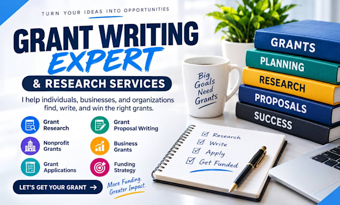 do grant writing, grant research, and grant applications for business