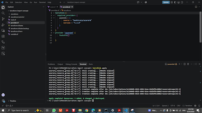 write modular terraform scripts for your azure infrastructure