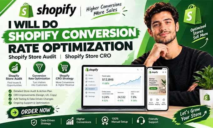 do shopify conversion rate optimization, shopify store audit, shopify store cro