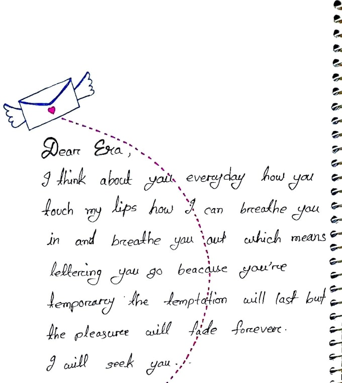 handwrite your assignments job, letters and notes