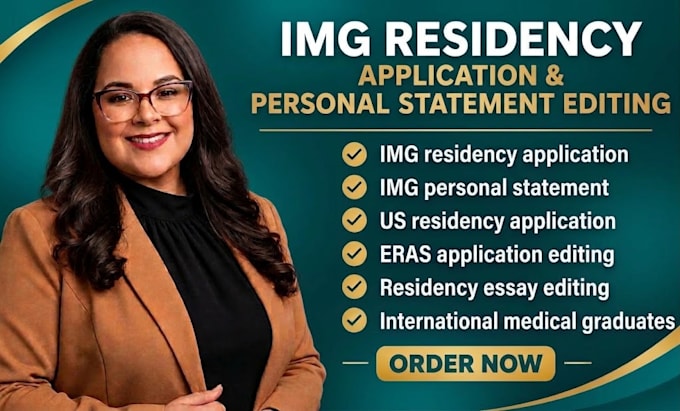 expertly edit img residency application and personal statement for US residency