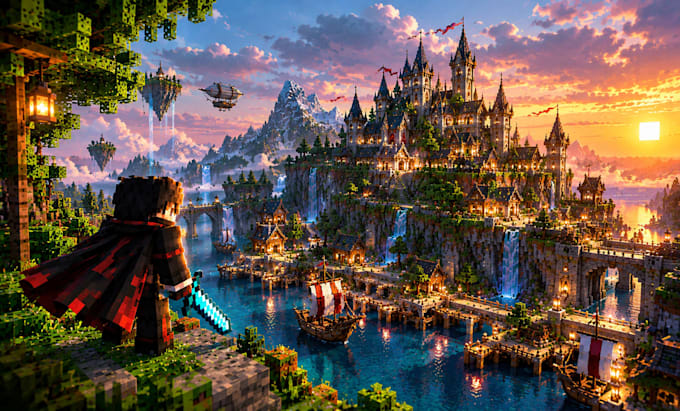 build custom minecraft builds and maps for you