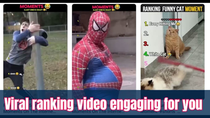 create viral tiktok ranking shorts video enganging for you