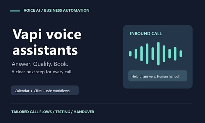 build a vapi ai voice assistant for calls and appointment booking