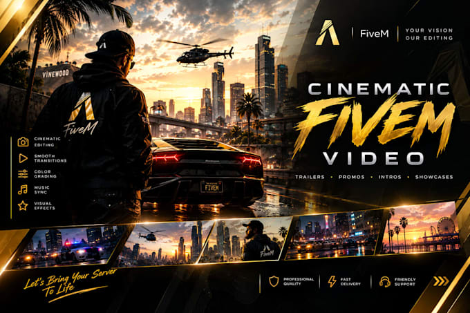create a cinematic fivem trailer, video and loading screen