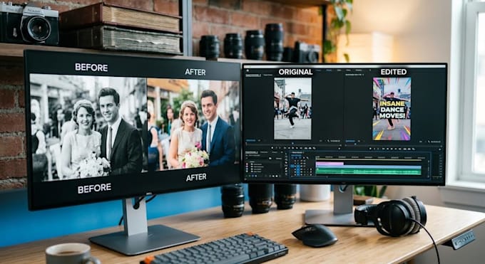 coloro foto e modifico e creo video