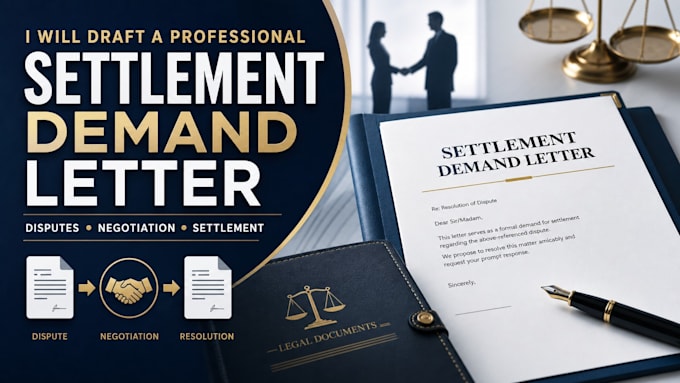 draft a professional settlement demand letter for your dispute