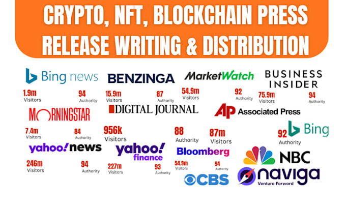 do crypto press release writing and distribution for blockchain, nft, or web3