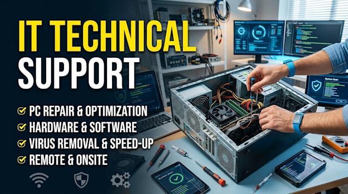 be your romte IT support and computer technician