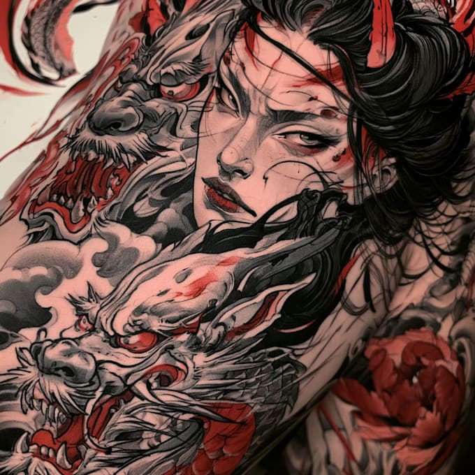 make a unique japanese tattoo