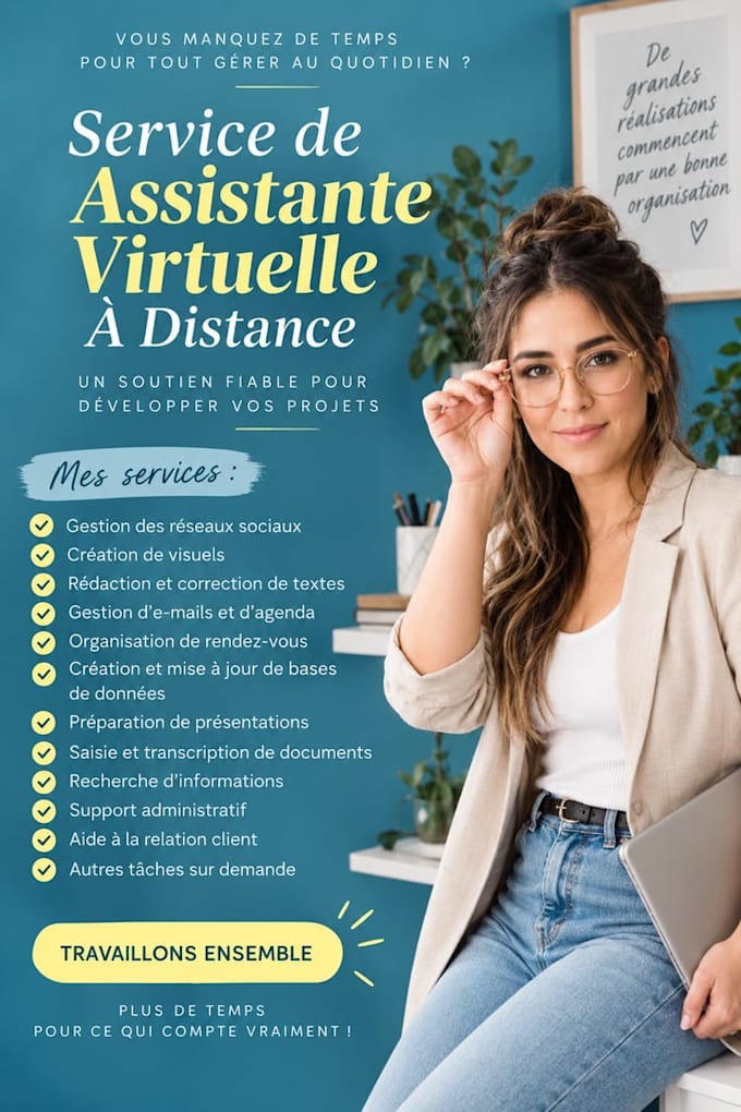 je serai votre assistant virtuel professionnel