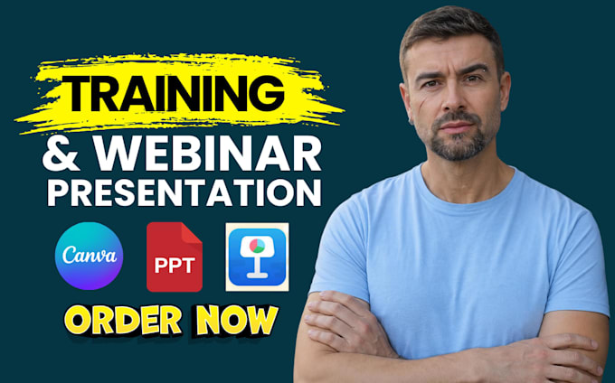 design online presentation, course training and webinar deck