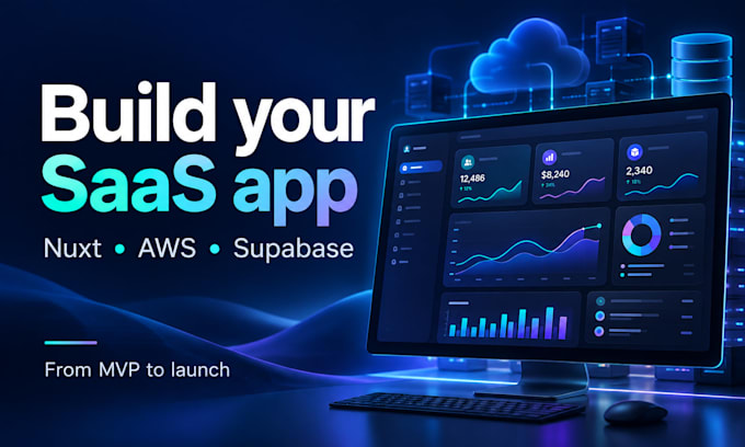 build your saas web app with nuxt, AWS and supabase
