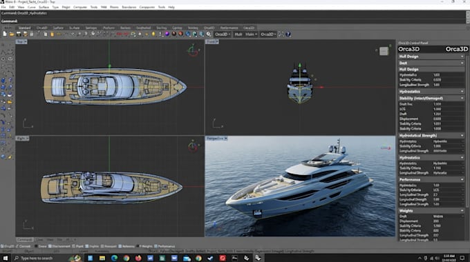 create professional 3d yacht, boat and ship models for marine design